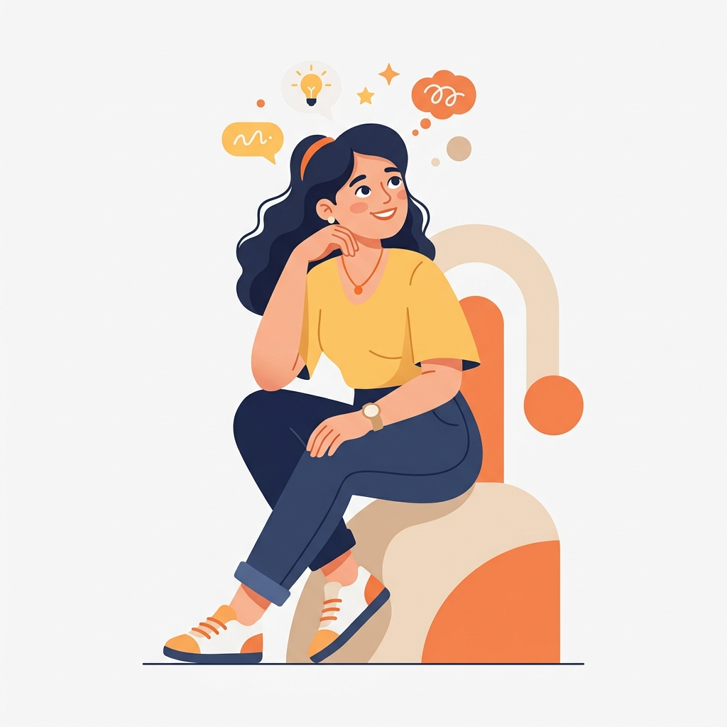 FAQ Character illustration